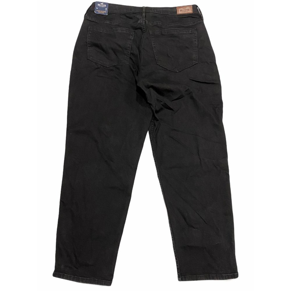 NWT HOLLISTER Gal's Ultra High Rise Mom Jeans 15R/32 Black #63397 - Picture 2 of 6